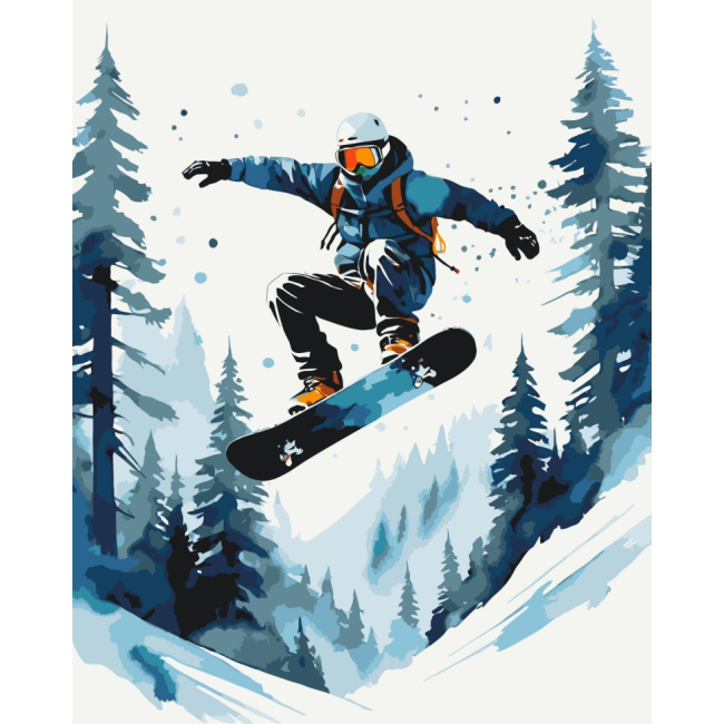 Товари для малювання - Картина за номерами Art Craft Сніжний екстрім 40 х 50 см (10160-AC)