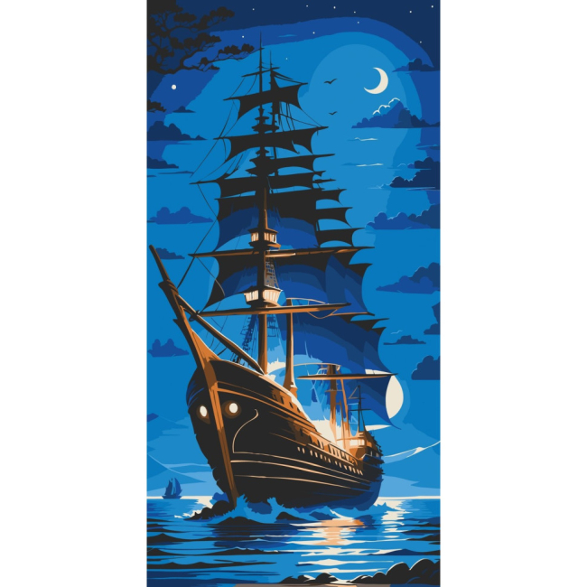 Товары для рисования - ​Картина по номерам Art Craft Жемчужина ночи 40 х 80 см (10566-AC)