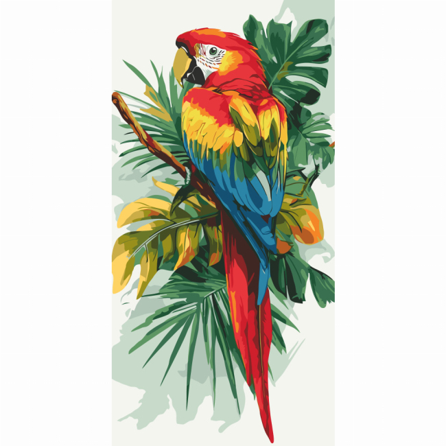 Товары для рисования - Картина по номерам Art Craft Яркий ара 40 х 80 см (11721-AC)