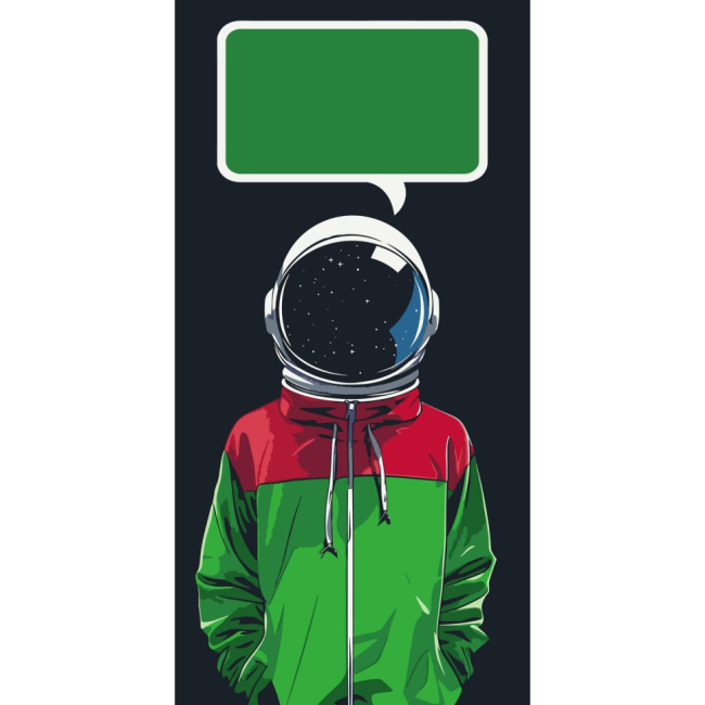 Товары для рисования - Картина по номерам Art Craft Космонавт 40 х 80 см (16116-AC)
