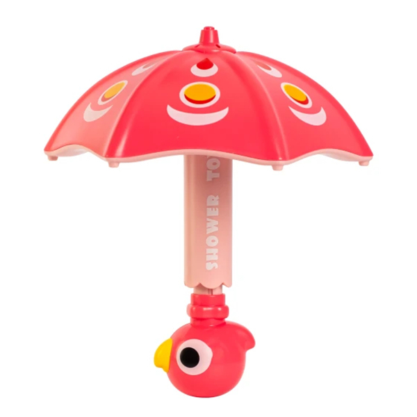 Розвивальні іграшки - ​Іграшка для ванни Baby Team Парасолька червоно-рожева (9032/2)
