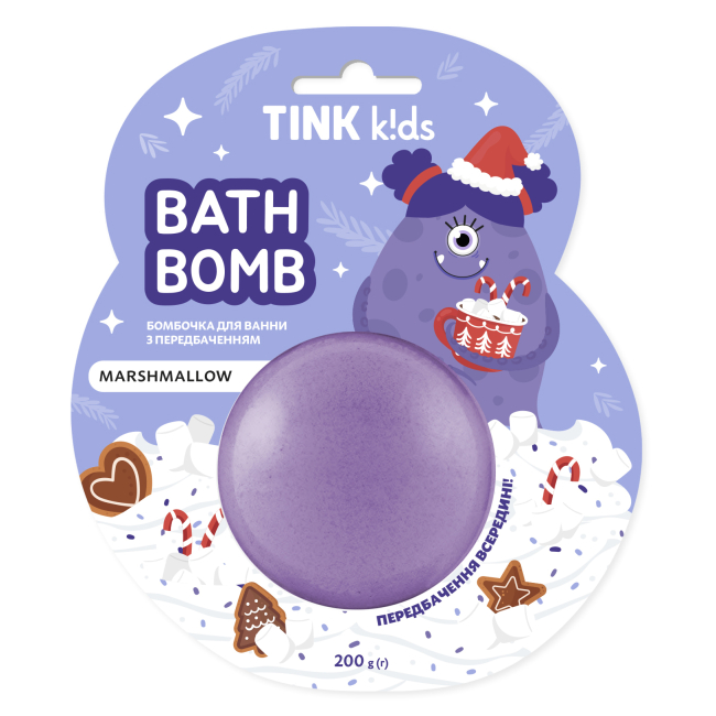 Косметика - ​​Бомбочка для ванни Tink kids Marshmallow з передбаченням (4823109412668)​