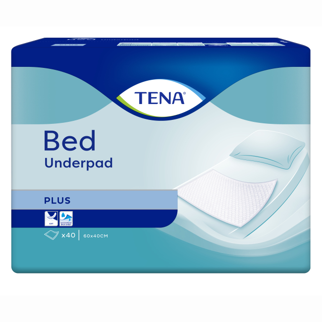 Товары по уходу - Пеленки мочепоглощающие Tena Bed Plus 40 x 60 см 40 шт (7322540728859)