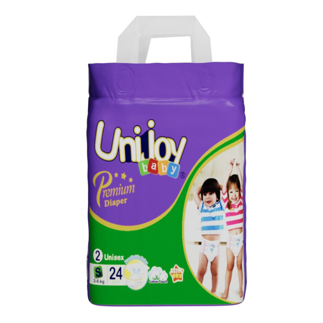 Товары по уходу - Подгузники Unijoy Premium S 3-6 кг 24 шт (6973920541011)