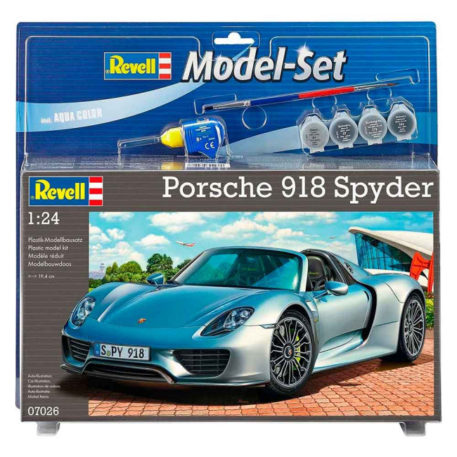 Конструкторы с уникальными деталями - Конструктор Revell Автомобиль Porsche 918 Spyder (RVL-67026)