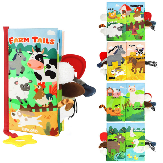 Розвивальні іграшки - Текстильна книга Urmywo Ферма (WB02)