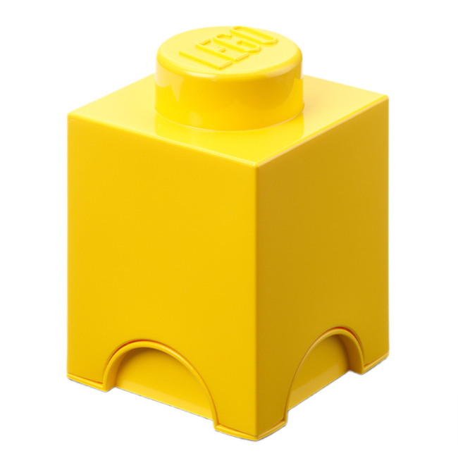 Боксы для игрушек - ​Бокс для хранения LEGO Lifestyle Кирпичик 1 желтый (40011732)