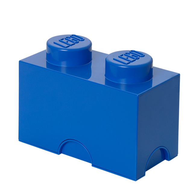 Боксы для игрушек - Бокс для хранения LEGO Lifestyle Кирпичик 2 синий (40021731)
