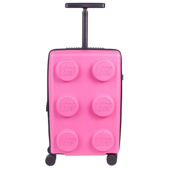 Дитячі валізи - ​Валіза LEGO Lifestyle Brick 2x3 Expandable Trolley розширювана рожева (20290-0221)