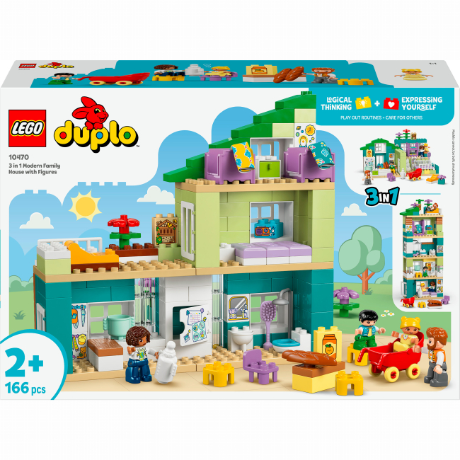Конструкторы LEGO - Конструктор DUPLO Town  Современный семейный дом с фигурками 3 в 1 (10470)