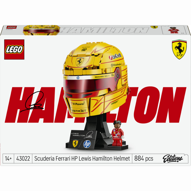 Конструктори LEGO - Конструктор LEGO Editions Scuderia Ferrari HP Lewis Hamilton Helmet (43022)