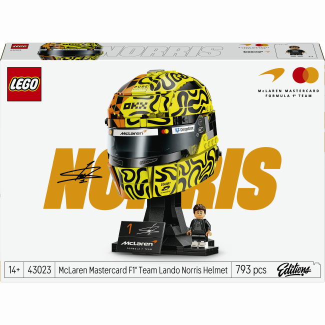 Конструкторы LEGO - Конструктор Lego Editions Formula 1 McLaren Mastercard F1 Team Lando Norris Helmet (43023)