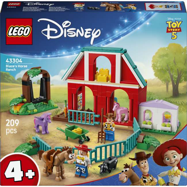 Конструкторы LEGO - Конструктор LEGO Disney and Pixar Toy Story 5 Конное ранчо Блэйза (43304)