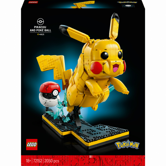 Конструкторы LEGO - Конструктор LEGO Pokémon Pikachu and Poké Ball (72152)