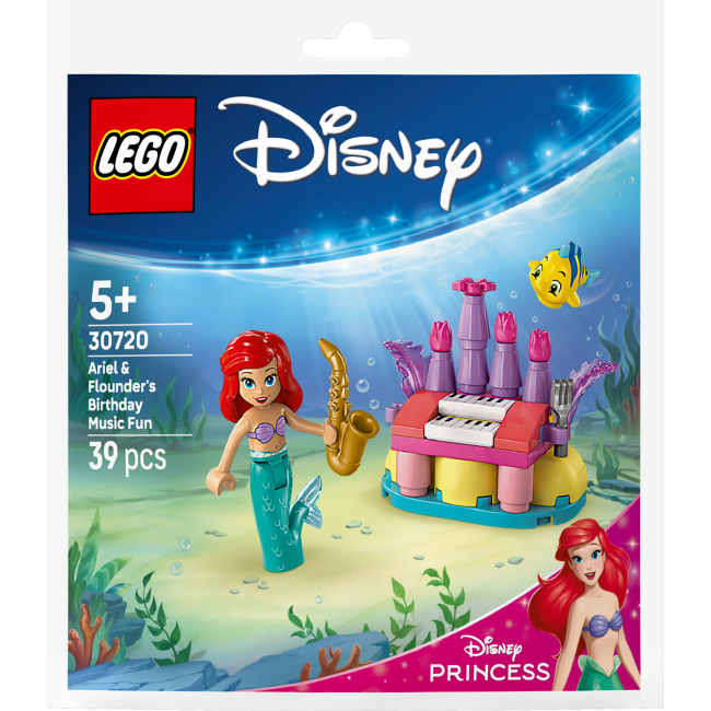 Конструкторы LEGO - Конструктор Disney Princess Музыкальные развлечения Ариэль и Флаундера по случаю дня рождения (30720)