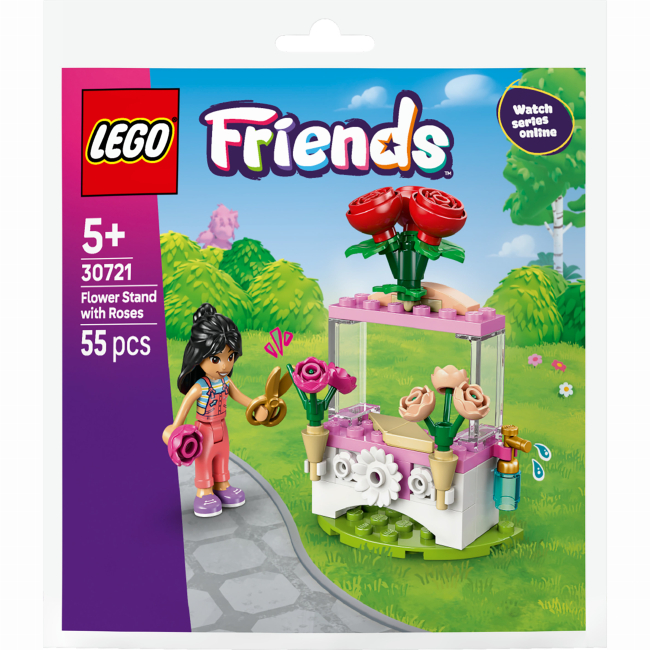 Конструкторы LEGO - Конструктор LEGO Friends Цветочный киоск с розами (30721)