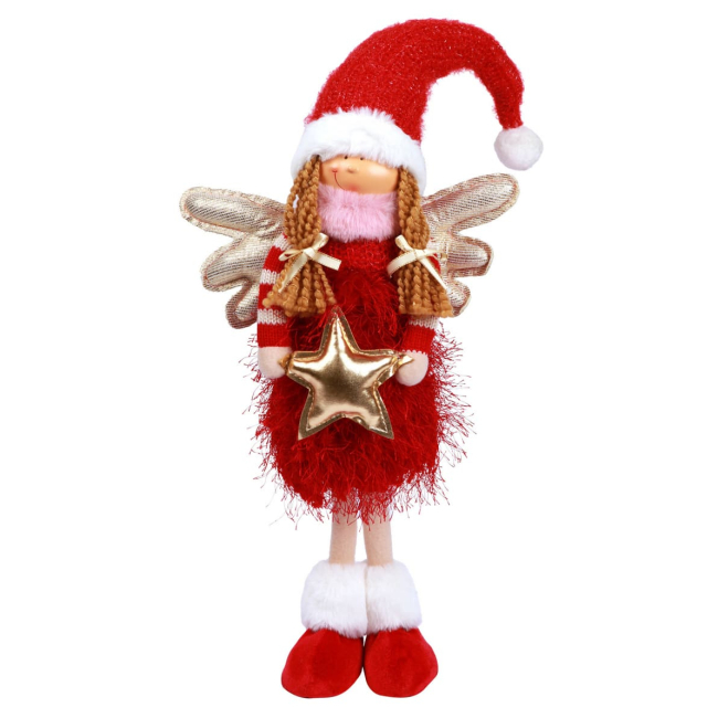 Персонажі мультфільмів - ​​М'яка іграшка Novogod'ko Дівчинка Янгол у червоному 58 см (974640)
