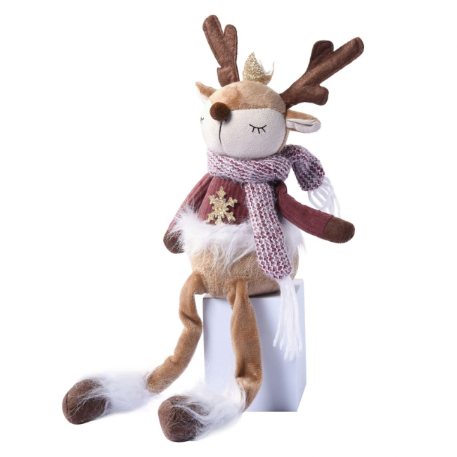 М'які тварини - ​М'яка іграшка Yes! Fun Олень з короною 45 см (974930)