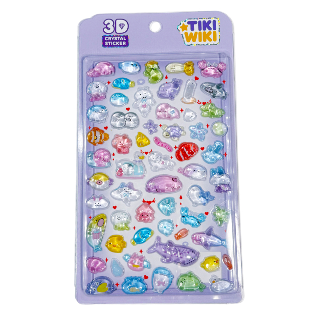 Наборы для творчества - Набор 3D-наклеек Tiki Wiki Crystal Тики море (51428)