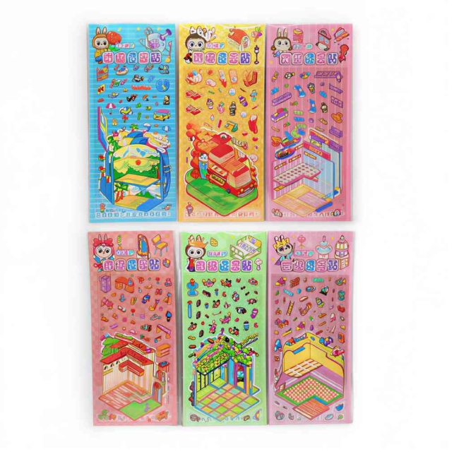 Наборы для творчества - Наклейки Malevaro дизайн 17/12/ в ассортименте (763319ML)