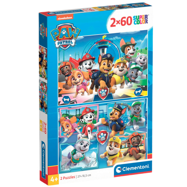 Пазли - Пазл Clementoni Paw Patrol 2 в 1 (21617)