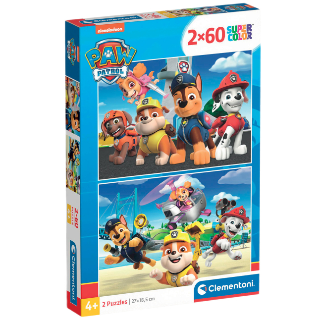 Пазли - Пазл Clementoni Paw Patrol New 2 в 1 (21623)