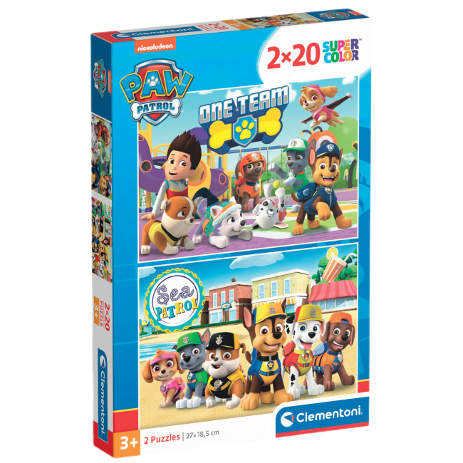 Пазли - Пазл Clementoni Paw Patrol 2 в 1 (24779)