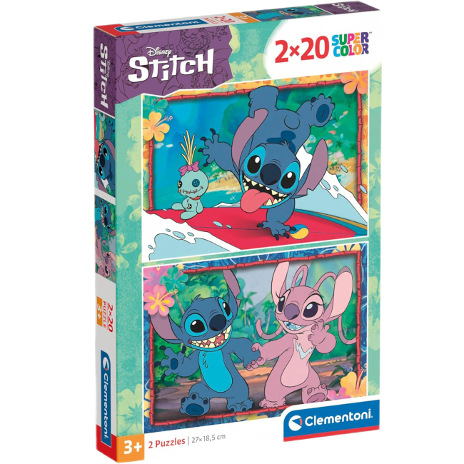 Пазли - Пазл Clementoni Disney Stitch 2 в 1 (24809)