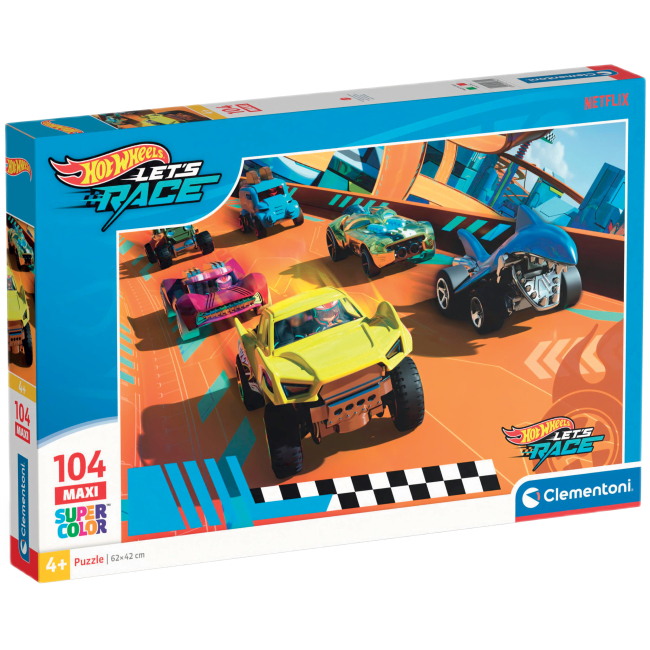 Пазли - Пазл Clementoni Maxi Hot Wheels 104 елементи (25762)