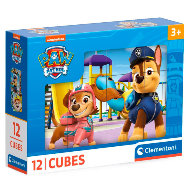 Развивающие игрушки - Кубики-пазл Clementoni Paw Patrol 12 элементов (41194)