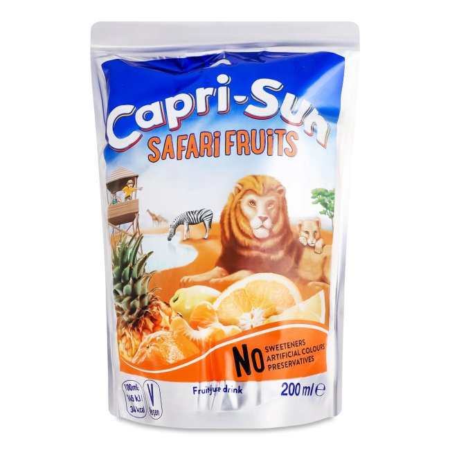 Сладости - Напиток сокосодержащий Capri Sun Фруктовое сафари 200 мл (4000177407608)