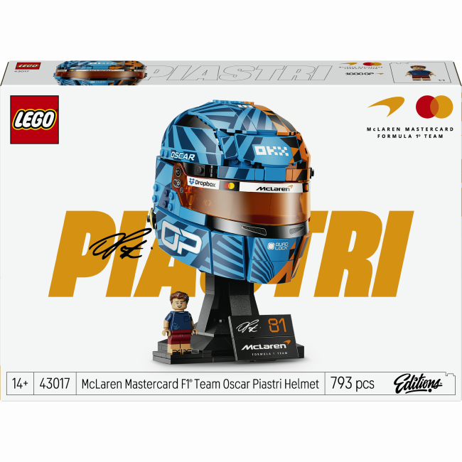 Конструкторы LEGO - Конструктор Lego Editions McLaren Mastercard F1 Team Oscar Piastri Helmet (43017)