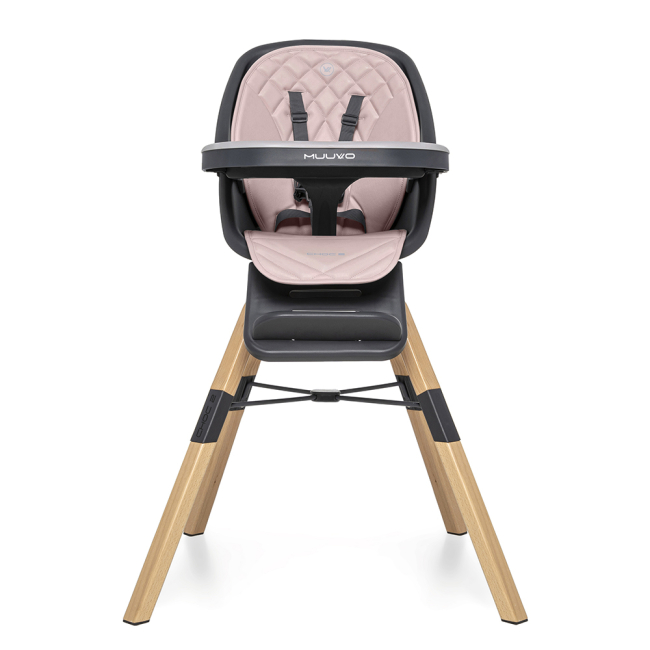 Товары по уходу - Стульчик для кормления Muuvo Choc2 Powder Pink New (M-CHOC-2-POWDER-PINK-NEW)