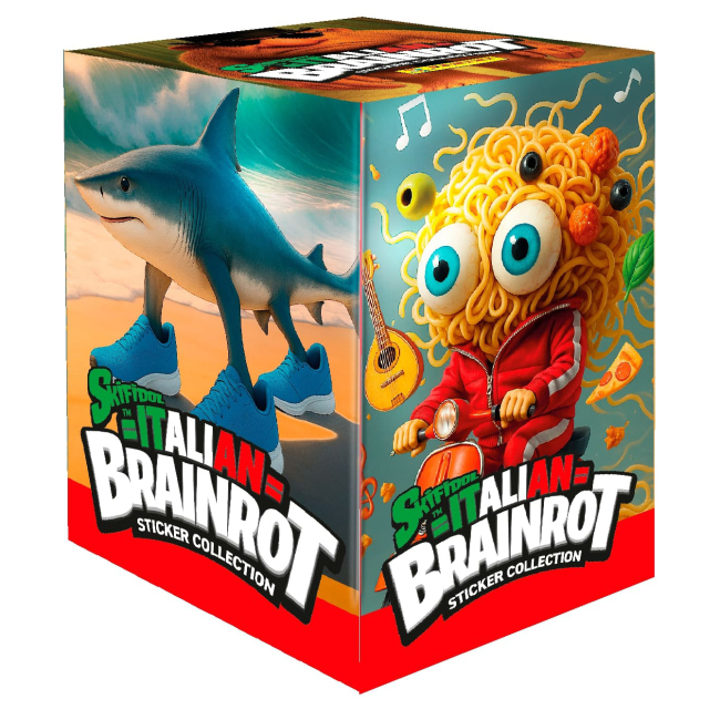 Наборы для творчества - Набор наклеек Panini Brainrot 36 пакетиков (8051708029987)