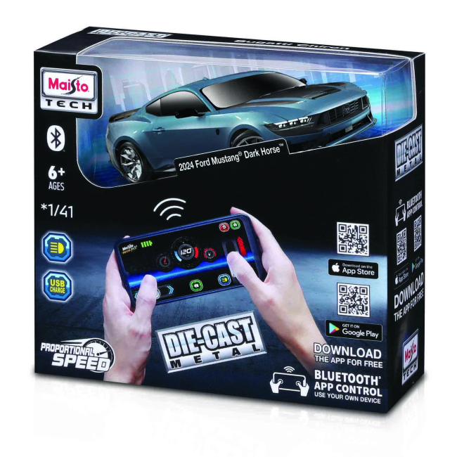 Радиоуправляемые модели - Автомодель на дистанционном управлении Maisto Tech Ford Mustang Dark Horse (82651 (24923))