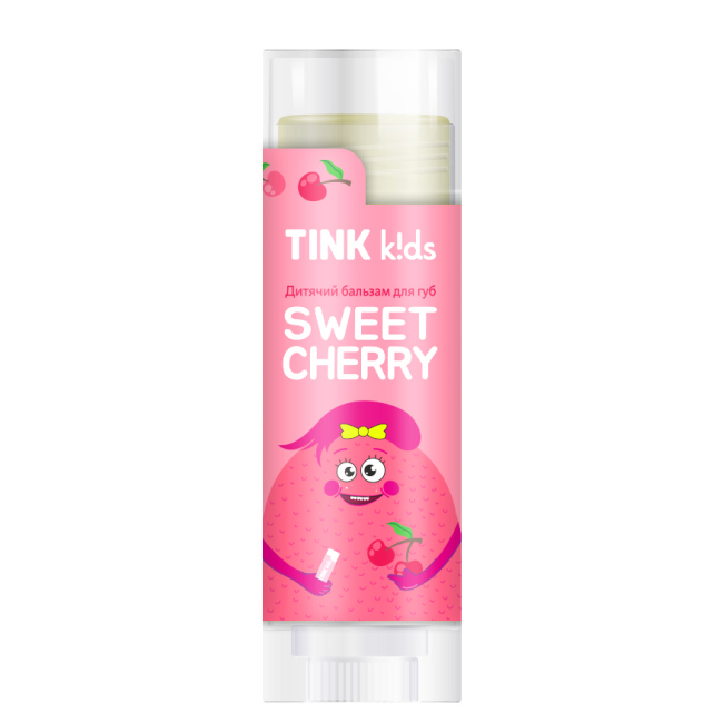 Косметика - ​Дитячий бальзам для губ Tink kids Sweet Сherry 5 г (4823109412729)