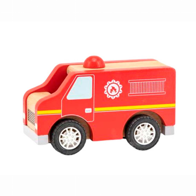 Транспорт и спецтехника - Пожарная машинка Viga Toys Деревянная (44512)
