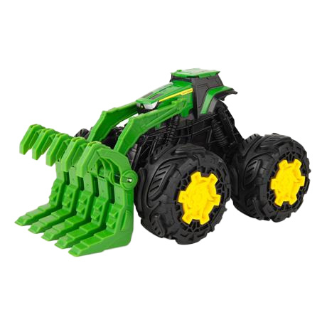 Машинки для малышей - Трактор John Deere Kids Monster Treads с ковшом и большими колесами (47327)