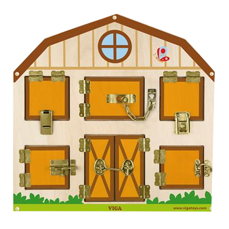 Развивающие игрушки - Бизиборд Viga Toys Домик на ферме (51627FSC)