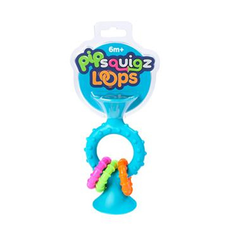 Погремушки, прорезыватели - Прорезыватель-погремушка Fat Brain Toys pipSquigz Loops бирюзовый (FA166-1)