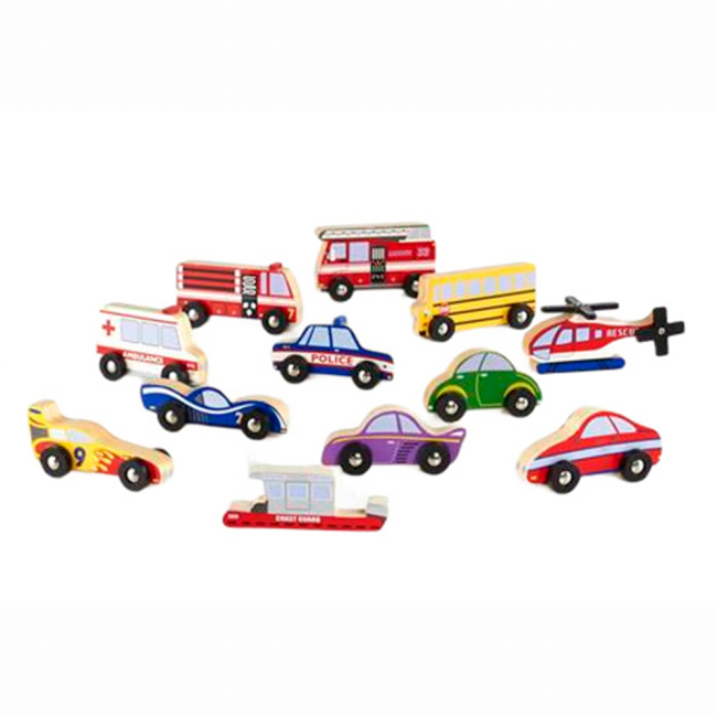 Транспорт и спецтехника - Игровой набор Guidecraft Block Play К деревянной дороге (G6719)