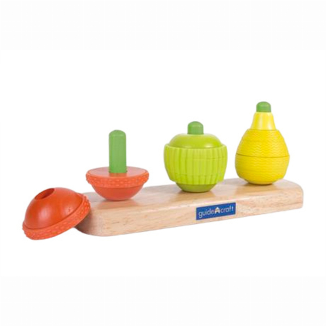 Развивающие игрушки - Пирамидка Guidecraft Manipulatives Фрукты (G6732)