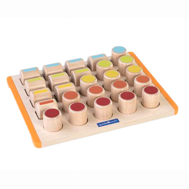 Розвивальні іграшки - Дерев'яний сортер Guidecraft Manipulatives Рахункові циліндри (G6902)