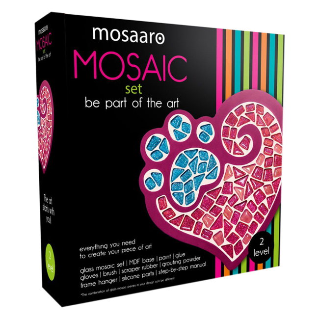 Мозаїка - Мозаїка Mosaaro Лапа з серцем (MA2032)