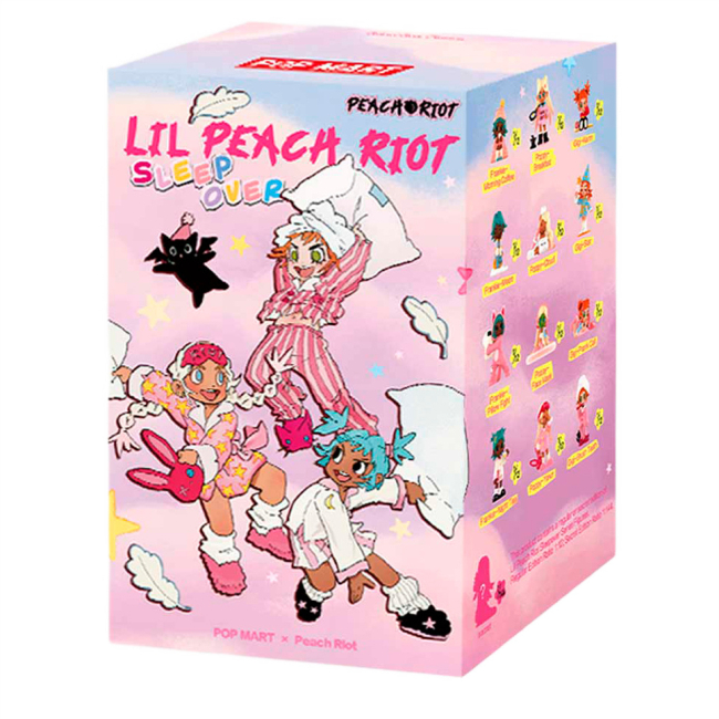 Фигурки персонажей - Коллекционная фигурка-сюрприз Pop Mart Lil Peach Riot Sleepover (PRLS-01)