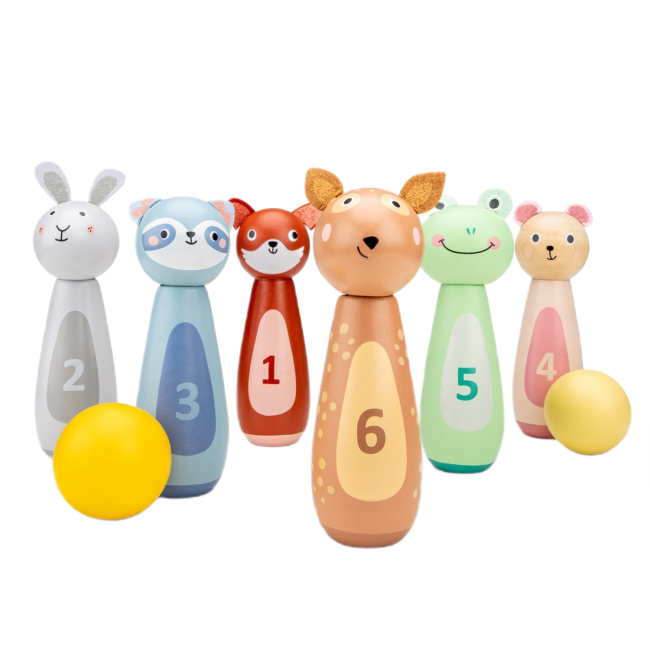 Спортивные активные игры - Игровой набор New classic toys Боулинг Друзья животные (10790)