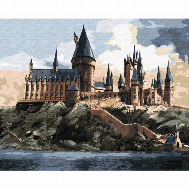 Товары для рисования - Картина по номерам Идейка Harry Potter Хогвартс днем ​​40 х 50 (KHO6432)