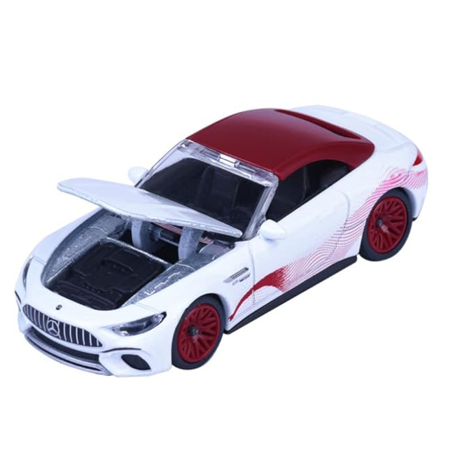 Автомоделі - ​Автомодель Majorette Делюкс Мерседес АМГ біла з червоним (8502101000/6)