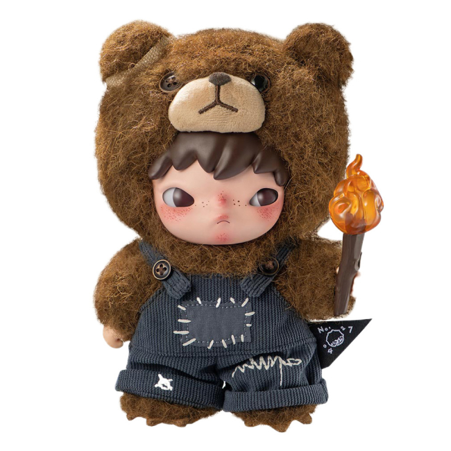 Персонажі мультфільмів - Колекційна м'яка іграшка Pop Mart Hirono Living Wild Fight for Joy (HLWF-01)