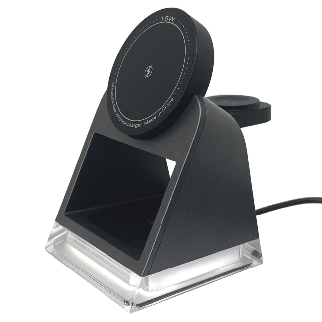 Павербанки - ​Зарядное устройство беспроводное Remzona Сrysty 15W (WCH-04BK)